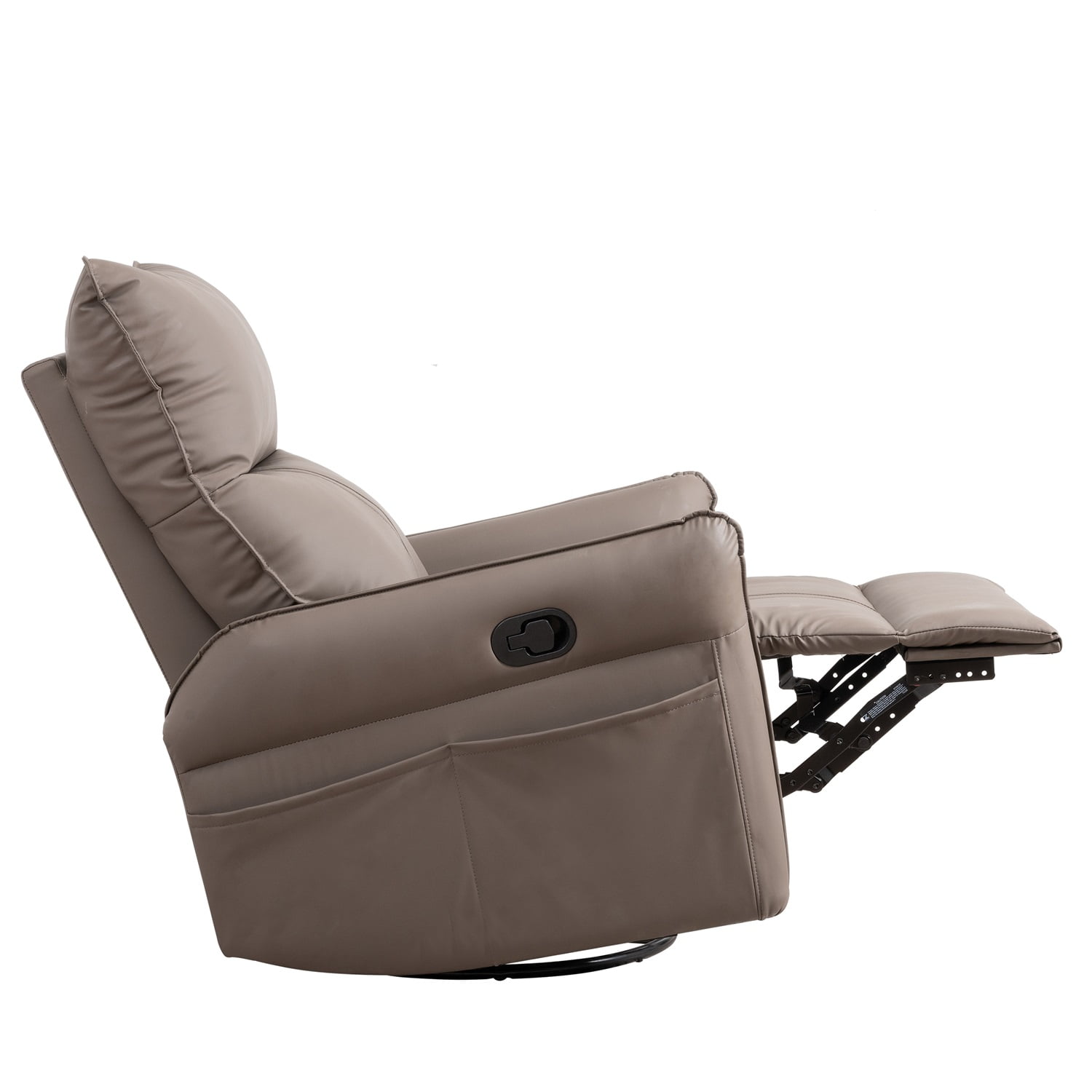 Kadyn Rocking Recliner Chair, 360 Degree Swivel Nursery Rocking Chair, Home Theater Seating with USB Charging Ports for Living Room Bedroom, Brown Kadyn Rocking Recliner Chair, 360 Degree Swivel Nursery Rocking Chair, Home Theater Seating with USB Charging Ports for Living Room Bedroom, Brown