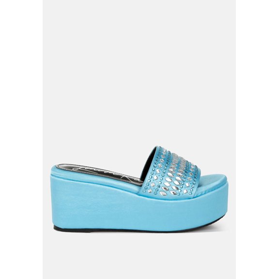 Batanga Diamante Rhinestone Detail Stylish Flatforms