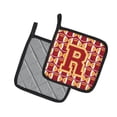 thumbnail image 2 of Letter R Football Cardinal and Gold Pair of Pot Holders, 2 of 2