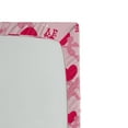 thumbnail image 2 of Ambesonne Love Fitted Sheet, Pinkish Silhouettes of Heart, Queen Size, Pink Rose, 2 of 2