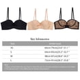 thumbnail image 6 of Baywell Women's Plus Size Underwire Bra Half Cup with Perfectly Smoothing Touch Bra Seamless Wire Free Soft Cup Everyday Bra XS-L, 6 of 9