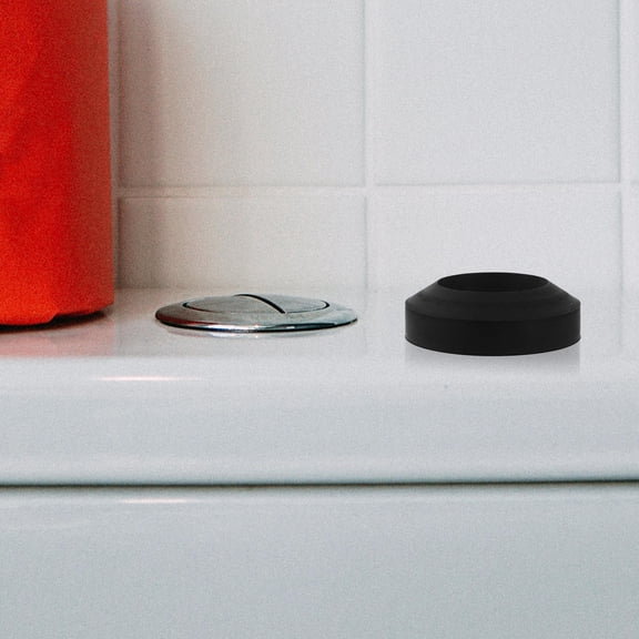 FENGGUIQU Toilet Tank to Bowl Gasket Replacement Rubber Seal for Home Use Black