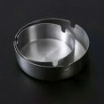 thumbnail image 2 of Stainless Steel Round Windproof Ashtray with 360 Rotating Lid for Home Office Living Room Decoration Men Sealing Ashtrays 9*5cm, 2 of 5