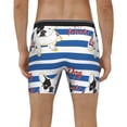 thumbnail image 4 of Xecao Bulldog Friend Print Boxer Briefs for Men's Stretch Moisture-Wicking Underwear, Mid-Rise Classics breathable fabric, 4 of 7