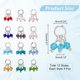 thumbnail image 2 of 48 piezas de dijes de piedras de nacimiento en 12 colores, colgantes de vidrio con gemas, conectores para hacer collares, pulseras y aretes., 2 of 5