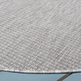 thumbnail image 6 of SAFAVIEH Courtyard Wayra Solid Indoor/Outdoor Area Rug, Ivory/Grey, 6'7" x 6'7" Square, 6 of 6