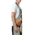 thumbnail image 3 of Naloa Cartoon Pandas Basketball Apron Kitchen Aprons with Pockets for Women Men Chef, 3 of 8