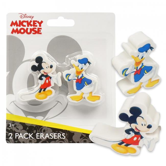 Mickey Mouse 802184 Mickey Mouse & Donald Eraser Set Pack of 2