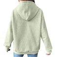 thumbnail image 6 of Clothing! Yajing Pullover Hoodies Hoodies for Women Hoodies for Women Fall Fashion 2025 Trendy Knit Drawstring Pullover Sweatshirts Casual Loose Fit Cute Clothes M Beige, 6 of 7
