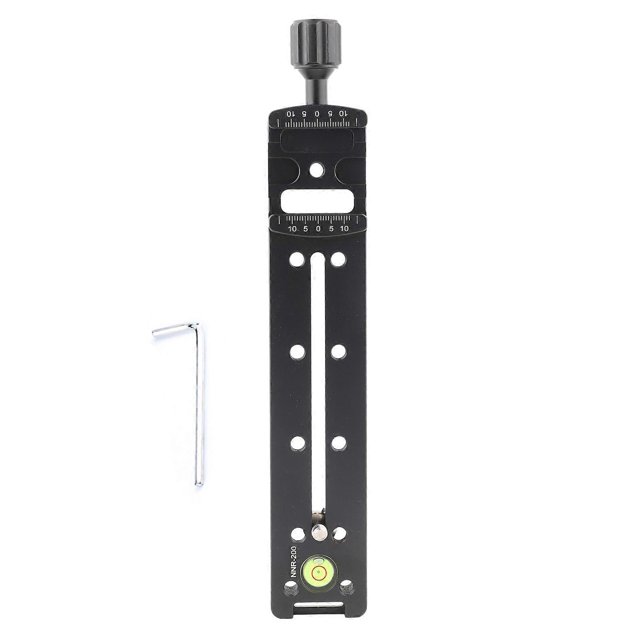200mm Nodal Sliding Plate for Quick Release Rail, for Macro Photography