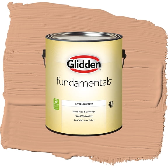Glidden Fundamentals Clay Fire / Orange, Eggshell Interior Paint, 1 Gallon
