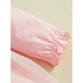 thumbnail image 6 of Bagilaanoe Toddler Baby Girl Party Dress Ruffle Long Sleeve A-line Princess Dresses + Hat 6M 12M 18M 24M 3T Kid Patchwork Tulle Skirt, 6 of 8