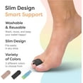 thumbnail image 6 of Zentoes Fabric Buddy Toe Wrap, Reusable Hammertoe Straightener & Separator, 4 Count, Black, 6 of 11