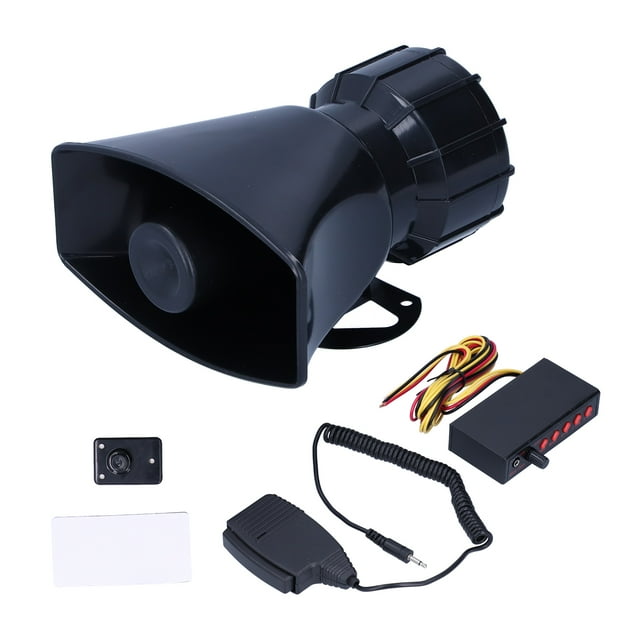 Alarma fuerte para automóvil, 12V 100W 125DB Altavoz DB para automóvil Altavoz de advertencia para automóvil Estándares líderes en la industria Jadeshay A