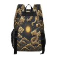 thumbnail image 3 of Ttyddzy Clear Backpack Heavy Duty PVC Transparent Backpack for College Workplace, Golden Twin Dragons, 3 of 8