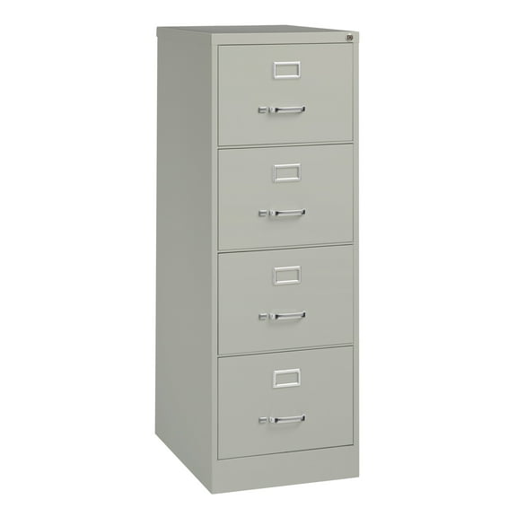 Hirsh 25 Inch Deep 4 Drawer, Legal Width, Metal Vertical File Cabinet for Home and Office, Light Gray