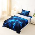 thumbnail image 5 of Homewish Blue Wild Lightning Twin Sheets,Modern Abstract Art Bedding,3pcs,1 Fitted Sheet and 1 Pillowcase, 5 of 6
