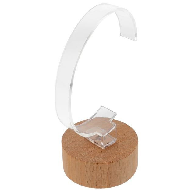 Reloj Sporter Base de madera Base acrílica Soporte de reloj de relojes Start Bangle Bangle Rack