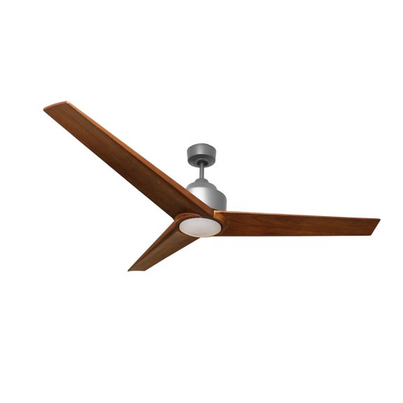 Monica 56 inch Modern Wood Ceiling Fan 3 Walnut Blades