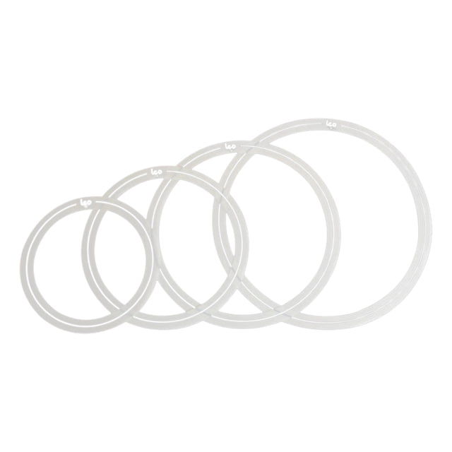 MERIGLARE 4x Dampening Drum Mute Rings Instrument Accessory Practical Snare Drum Rings B