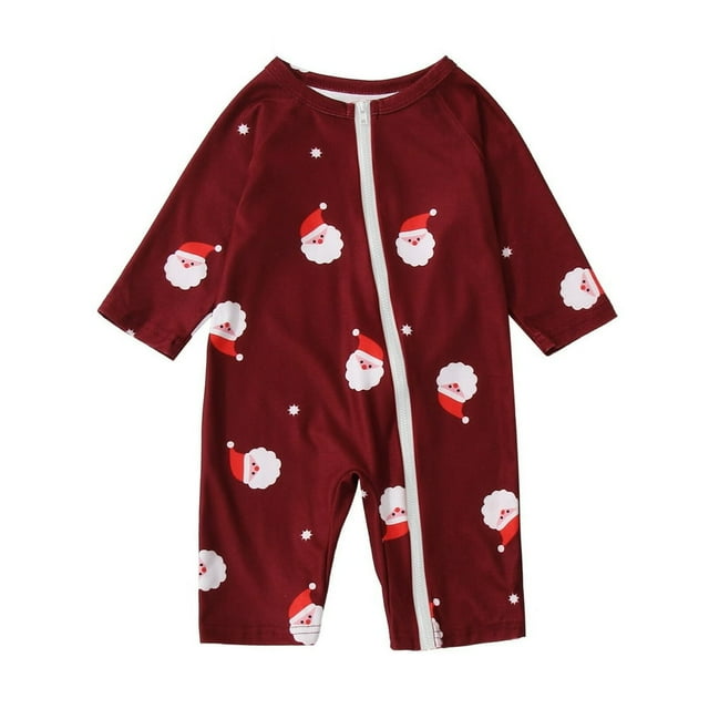 Ensemble de Pyjamas Assortis pour la Famille, Haut à Manches Longues et Pantalon pour Femmes, 2 Pcs