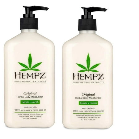 HEMPZ Body Lotion Original - Floral & Banana Daily Moisturizing Cream Shea Butter Body Moisturizer (Pack of 2)
