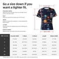 thumbnail image 4 of Rocae Solar System for Men's Moisture-Wicking Crew Tee - T-Shirt for Sports, Outdoor Activities, and Casual WearX-Large, 4 of 9