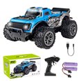 thumbnail image 1 of 1:20 Scale Blue Pickup RC High-Speed Off-Road Drift Racing Car with 2 Rechargeable 3.7V 14500 500mA Batteries, 18km/h Speed, 2.4G 40m Control, Rear-Wheel Drive w/Differential, Proportional Throttle,, 1 of 6