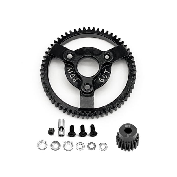 Engranaje de Acero Vogacara 2 uds 2WD Spur Drag 50T 60T+18T