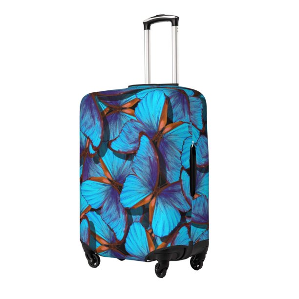 Balery Blue Butterflies Funda de equipaje, fundas para maletas, elástica, lavable, protector de maletas, compatible con maletas de 18 a 32 pulgadas-X-Large