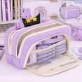 thumbnail image 3 of Multi-Layer Large Capacity Organizer Pencil Case with Pocket Zippered Fabric for Educational Daily Use Personal Item Storage, 3 of 6