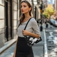thumbnail image 3 of Kuiaobaty Dachshund Flowers Print Hobo Purse for Women Butterfly Print Shoulder Handbag with Smooth Zipper Lightweight Durable Underarm Sling Bag for Travel Black, 3 of 7