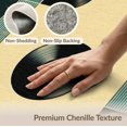 thumbnail image 6 of ODIKA 2'x3' Washable Samll Area Rug Non-Slip, Low Pile Vinyl Music Vintage Album Grid Abstract Equalizer Record Minimalist for Entryway, Kitchen, Laundry Room, 6 of 7