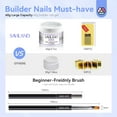 thumbnail image 3 of Saviland 60g Clear Builder Nail Gel - Strengthen and Harden Gel Nail Extension with 100PCS Nail Forms, 3 of 9