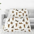 thumbnail image 1 of Balery German Shepherd Dog Manta de Felpa Suave y Acogedora – Cobija de Franela Aterciopelada para Cama, Lavable y Cálida para Sofá, Mascotas, Transpirable-80"x60", 1 of 7