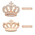 thumbnail image 5 of WEUVEB Golden Crown Brooch Set, Zinc Alloy Decorative Pin for Women's Clothing Accessories, 5 of 6