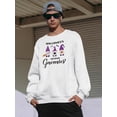 thumbnail image 2 of Halloween W My Gnomies Sweatshirt Men -Image by Shutterstock, Male 3X-Large, 2 of 4