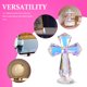 thumbnail image 5 of Cruz de cristal decorativa para el hogar y la oficina. Estatua de cruz religiosa para decoraciones cristianas de Pascua. Figuras coleccionables para la mesa de comunión., 5 of 8