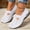 White, variant on Woven Orthopedic Breathable Soft Shoes for Women -Fashion Cozy Slip On Walking Shoes Breathable Mesh Casual Loafers Walking Anti-Skid Sports Shoes,Green