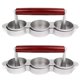 thumbnail image 1 of 2X Mini Prensas para Hamburguesas Antiadherentes 3 Ranuras Hamburguesas Pequeñas Prensa Triple Hamburguesa de Carne Máquina para Hacer Moldes Máquina de Carne Carne, 1 of 5
