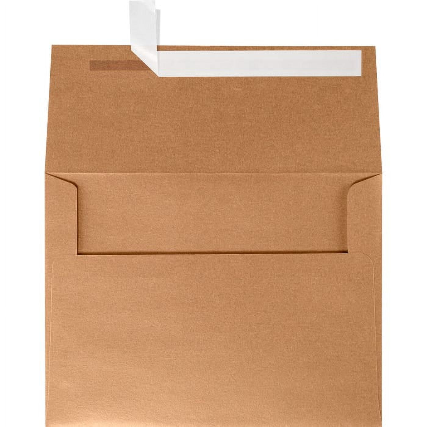 JAM Paper A6 Envelopes, 4 3/4 x 6 1/2, Copper Metallic, 50/Pack