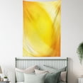 thumbnail image 3 of Yellow Tapestry, Radiate Yellow Lines like Sand with Ombre Elements White Digital Reflection, Wall Hanging for Bedroom Living Room Dorm Decor, 60W X 80L Inches, Yellow and White, by Ambesonne, 3 of 5