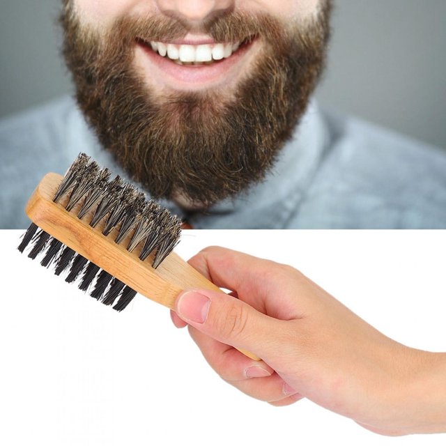 Beard Comb Double-Sided Beard Brush Oil Head Hair Salon Barber Male Men ANGGREK Otros