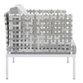 thumbnail image 4 of Modway Harmony 7-Piece  Sunbrella® Basket Weave Outdoor Patio Aluminum Sectional Sofa Set in Taupe Gray, 4 of 10