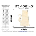 thumbnail image 2 of Unfinished Wood Ghost Cat Shape | DIY Halloween Cat Craft Cutout | up to 46" DIY 36" / 1/4", 2 of 3