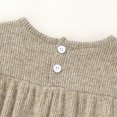 thumbnail image 6 of Happy Town Toddler Girl Fall Winter Outfits Smocked Puff Sleeve Top Ruffle Flare Pants Set Kids Casual 2-Piece Set, 6 of 8