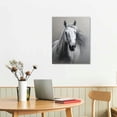thumbnail image 2 of COMIO Horse Wall Art Canvas Painting: Animal Horse Framed Picture Abstract Horses Portrait Print Artwork for Bedroom Living Room Office Decor, 2 of 4