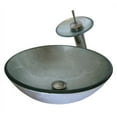 thumbnail image 1 of Novatto NSFC-7032001BN Argento Verre Récipient Lavabo Ensemble, Nickel Brossé, 1 of 1