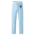 thumbnail image 1 of LEEy-world Sweatpants for Men Men's Joggers Sweatpants Lightweight Workout Running Pants with Drawstring Zipper Pockets Light Blue,XXL, 1 of 3