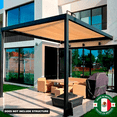 thumbnail image 3 of Hanlob Raschel Shade Mesh Sunshade Net Reinforced 90% Beige Rectangle 12x20 ft, 3 of 9